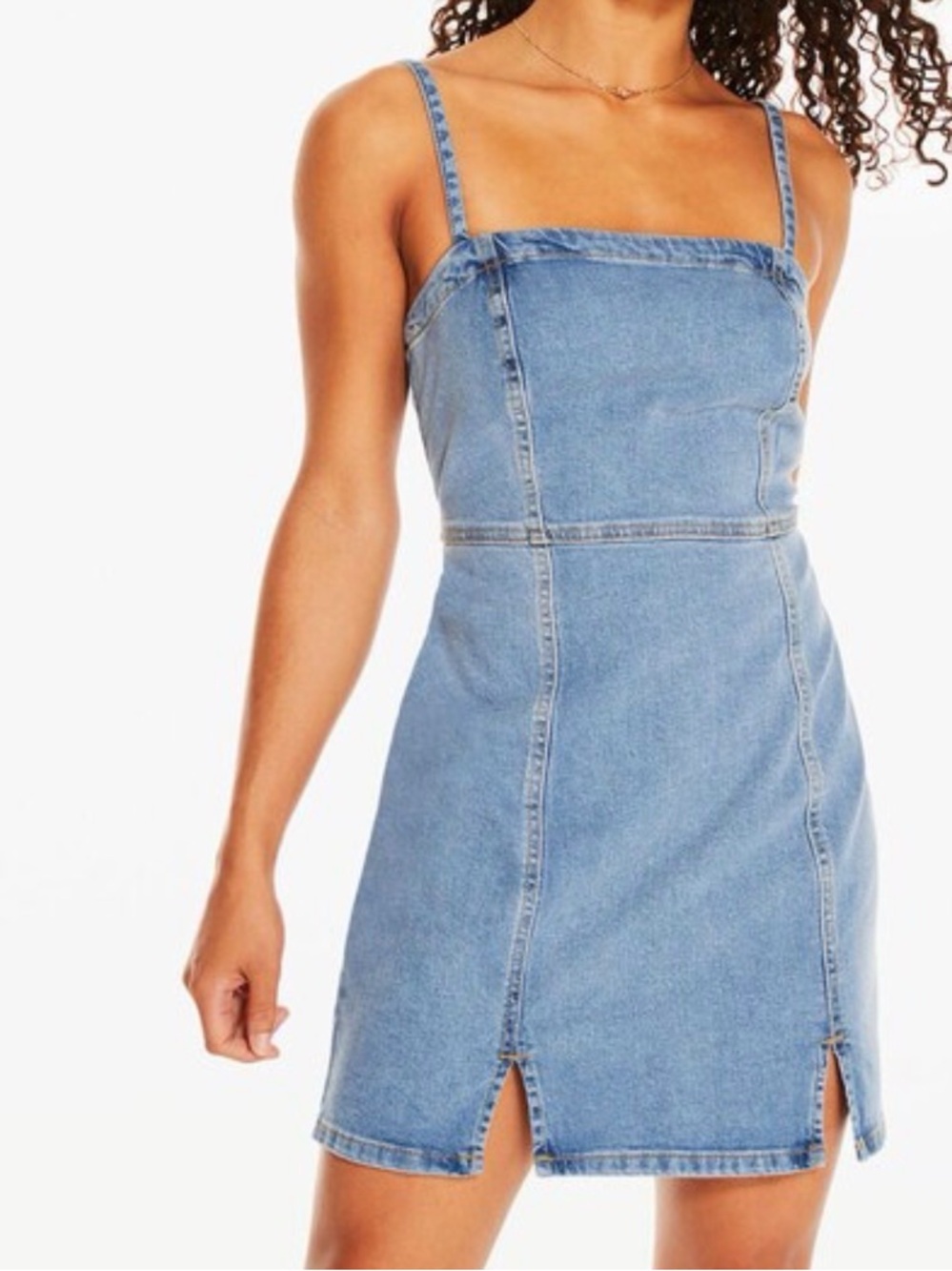 Aeropostale Light Blue Denim Mini Dress